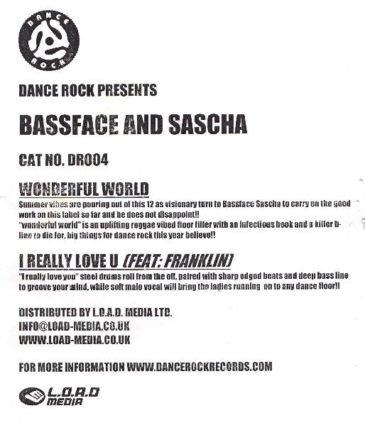 Bassface And Sascha – Wonderful World / I Really Love You