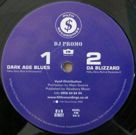Filthy Dirty Rich & Parameter2 – Dark Age Blues / Da Blizzard