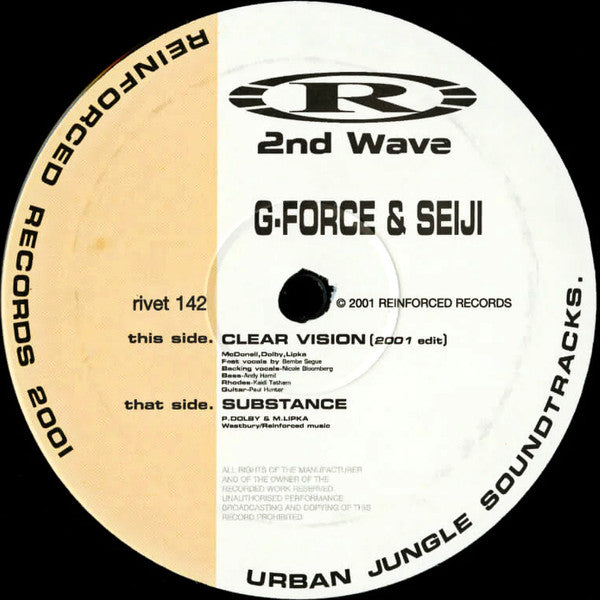 G Force & Seiji – Clear Vision (2001 Edit) / Substance