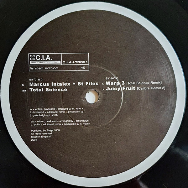 Marcus Intalex & ST Files / Total Science – Warp 3 / Juicy Fruit (Remixes)