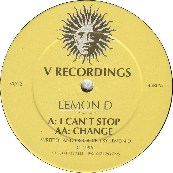 Lemon D – I Can't Stop / Change