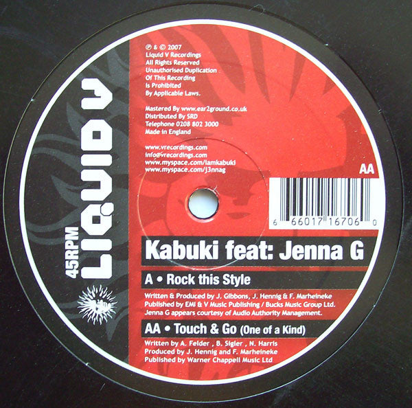 Kabuki Feat: Jenna Gibbons – Rock This Style / Touch & Go (One Of A Kind)