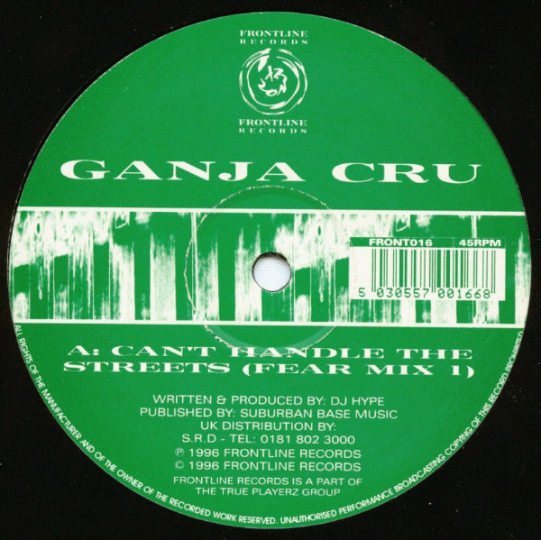 The Ganja Kru – Can't Handle The Streets